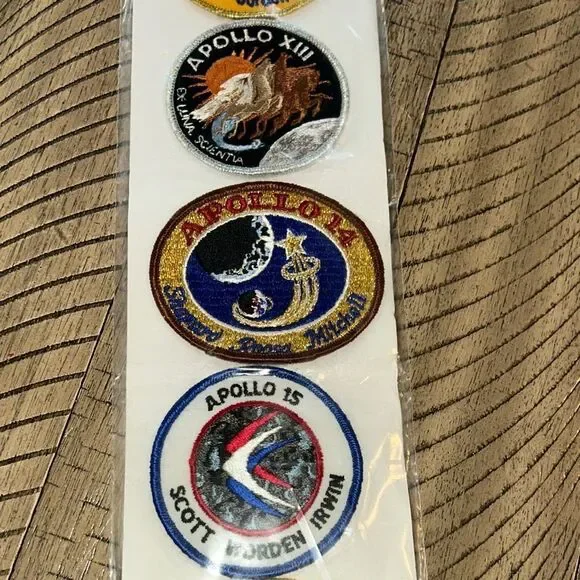 Kennedy Spaceport 🚀 🌎 USA 🇺🇸 Apollo Mission Patches NASA Made in USA 🇺🇸 RARE 80s